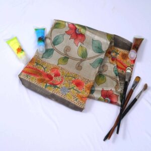 Pure Tussar Silk Cut Boarder Saree